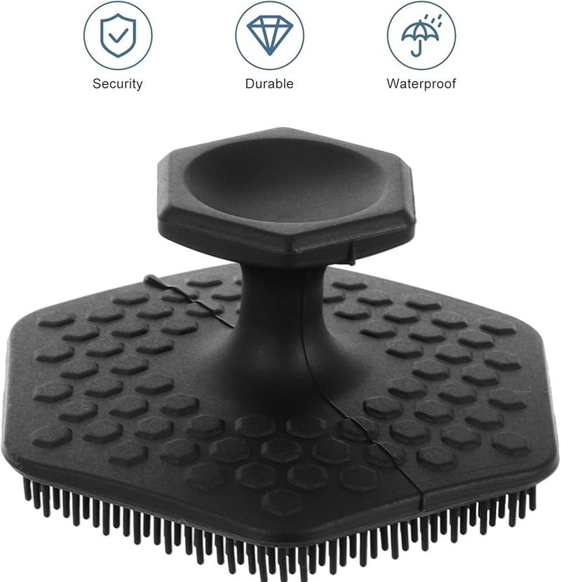 Black Silicone Facial Cleansing Brush Manual Exfoliator For Skin Care And Massage - Image 3